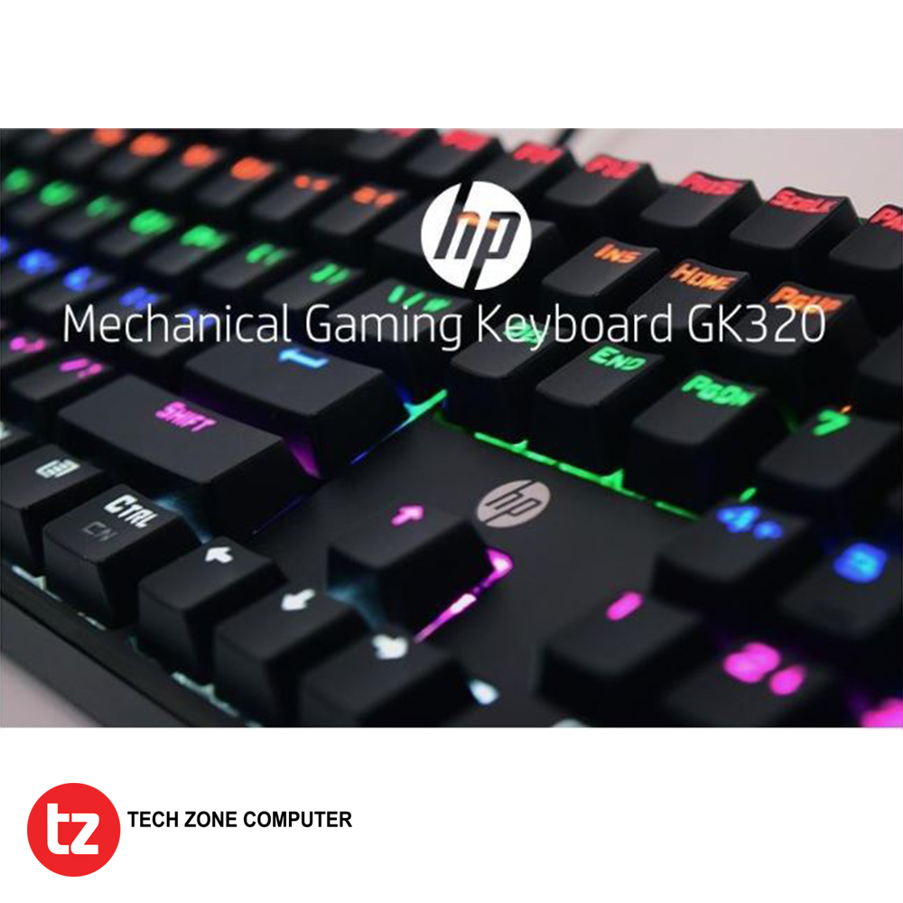 HP GK320 RGB Mechanical Blue Switch Wired Gaming Keyboard